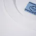 Prada T-Shirts for Men triangle-logo Black/White #A48647