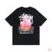 Stussy Crystal Diamond Reflective print short-sleeved T-shirt for men and women #A33135