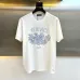 Versace T-Shirts Blue Milan Inspired Graphic Luxury Cotton Black/White #A54210