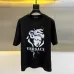 Versace T-Shirts for AAAA Versace T-Shirts Versace Medusa Embroidered T-shirt Black/White #A53942