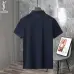 YSL T-Shirts Polo for MEN Pure black Pure white Pure blue Pure green #A46705