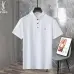 YSL T-Shirts Polo for MEN Pure black Pure white Pure blue Pure green #A46705