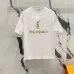 YSL T-Shirts for MEN Black/White #A47062