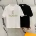 YSL T-Shirts for MEN Black/White #A47062