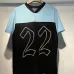 Amiri Red and Black Number 22 Mesh Jersey and Shorts Two Piece Set for Men #A54243