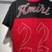 Amiri Red and Black Number 22 Mesh Jersey and Shorts Two Piece Set for Men #A54243