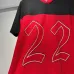 Amiri Red and Black Number 22 Mesh Jersey and Shorts Two Piece Set for Men #A54243