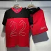 Amiri Red and Black Number 22 Mesh Jersey and Shorts Two Piece Set for Men #A54243