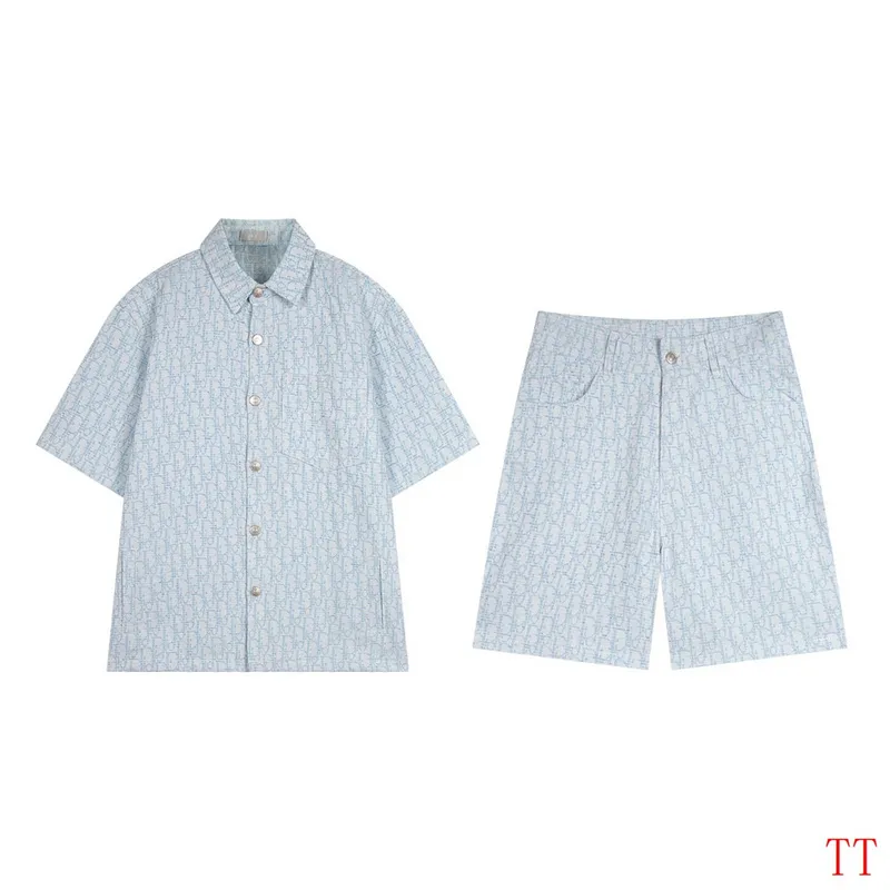Dior tracksuits for Dior Short Tracksuits for men Denim suit #A52993