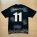 Hellstar Tracksuits Men's Hell Studios star Number 11 Wash Stain Printing tee #A53814
