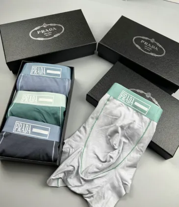 PRADA Underwears for Men Soft skin-friendly light and breathable (3PCS) #A37469