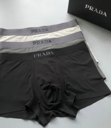 PRADA Underwears for Men Soft skin-friendly light and breathable (3PCS) #A37481