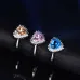 Popular fashion simple white gold heart-shaped pink opal ring #999914512