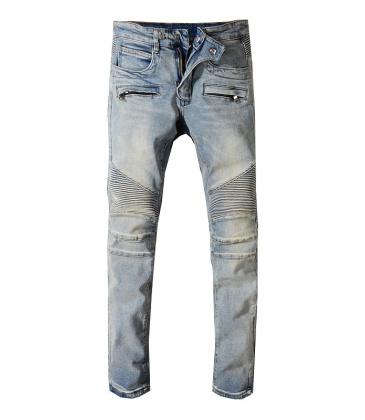 New Fashion Men's brand B Lightweight Jeans Fashion Casual Solid Classic Straight Denim Designer Jeans #9109376