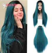 New European and American Wigs Women's Front Lace Chemical Fiber Long Straight Hair Wig Manufacturers Spot Wholesale 26 inches #99906985