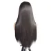New matte high temperature silk chemical fiber front lace headgear mixed color long straight hair #999933361