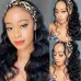 wig female ice silk hair with hair scarf wig body big wave long curl wig chemical fiber hair set (240g, 22in) #999909686