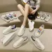 Alexander McQueen Shoes for Unisex McQueen Sneakers Small white shoes women's 2022 new couple all-match thick-bottomed sponge cake to increase sports and leisure leather board shoes #999924913
