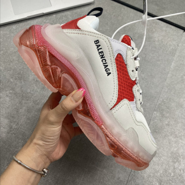 Balenciaga Triple S 19SS Red Clear Sole Sneakers in Lagos