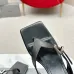 Balenciaga shoes for Women's Balenciaga Slippers Leather Square Black/White #A54189