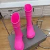 Balenciaga  x crocs tonal rubber rain boots Pink/Black #A45522