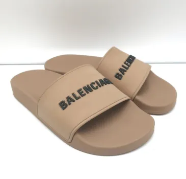 Balenciaga Beige rubber slide sandals for Women #A38455