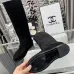 Chanel shoes for Women Chanel Boots CC High Boots Black/White #A54031