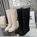 Chanel shoes for Women Chanel Boots CC High Boots Black/White #A54031