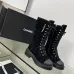 Chanel shoes for Women Chanel Boots CC High Boots Calfskin #A54030