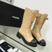 Chanel shoes for Women Chanel Boots CC High Boots Calfskin #A54030
