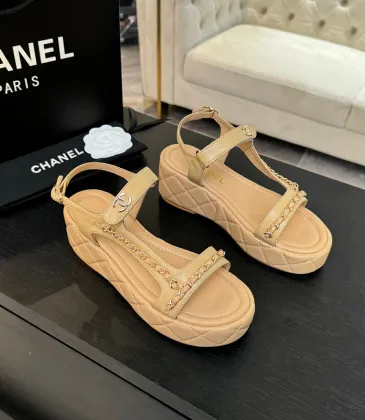 Good Quality Chanel Designer Sandals  Comfortable Wedge Style #A45805