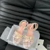 Women's Chanel Tweed Platform Sandals with Pearl Embellishments #A45802