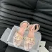 Women's Chanel Tweed Platform Sandals with Pearl Embellishments #A45802