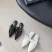 Chanel shoes for Women's Chanel Pumps Mule Chanel Couro Branca Black/White #A54183