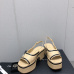 Chanel 2023 Summer New Products Water platform platform sandals leather outsole are new Heel height 7.5cm Water platform 4cm #A23181