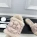 Chanel shoes for Women's Camellia Platform Slippers Heel Height:4cm #A54029