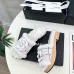 Chanel shoes for Women's Camellia Platform Slippers Heel Height:4cm #A54029