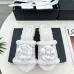 Chanel shoes for Women's Camellia Platform Slippers Heel Height:4cm #A54029