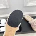 Chanel shoes for Women's Camellia Platform Slippers Heel Height:4cm #A54029
