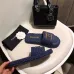 Chanel shoes for Women's Chanel slippers Black/Blue #A47904
