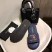 Chanel shoes for Women's Chanel slippers Black/Blue #A47904
