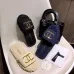 Chanel shoes for Women's Chanel slippers Black/Blue #A47904