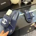 Chanel shoes for Women's Chanel slippers Black/Blue #A47923