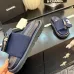 Chanel shoes for Women's Chanel slippers Black/Blue #A47923