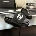 Chanel shoes for Women's Chanel slippers Black/Blue #A47923