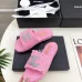 Chanel shoes for Women's Chanel slippers Black/White/Pink/Brown #A47867
