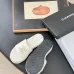 Chanel shoes for Women's Chanel slippers Black/White/Red #A47908