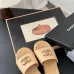 Chanel shoes for Women's Chanel slippers Black/White/Red #A47908