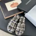 Chanel shoes for Women's Chanel slippers Black/White/Red #A47908