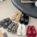 Chanel shoes for Women's Chanel slippers Black/White/Red #A47908